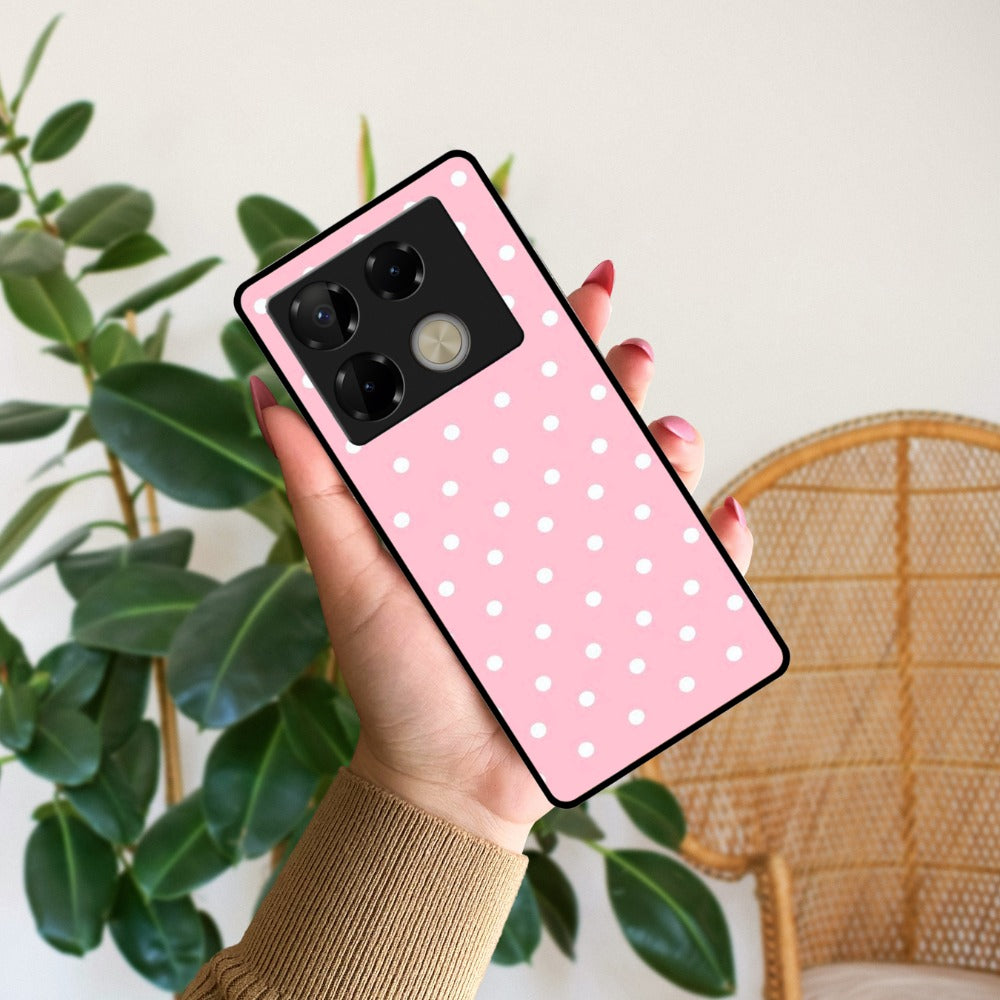 Pollaka Dot Glossy Metal Case Cover For Infinix