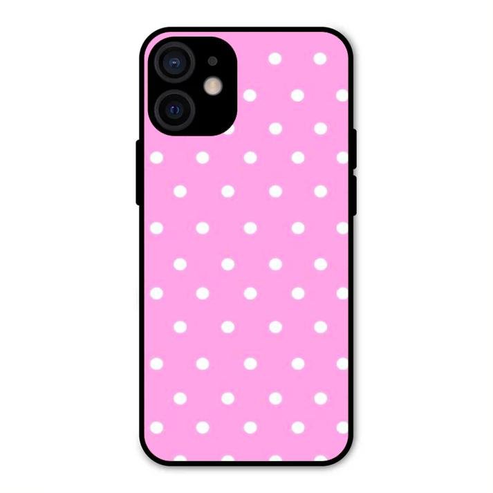 Pollaka Dot Glossy Metal Case Cover For iPhone 12 mini