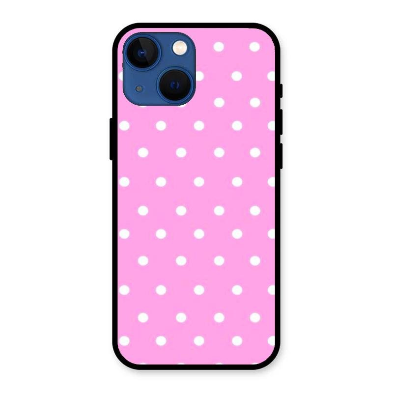 Pollaka Dot Glossy Metal Case Cover For iPhone 13 mini