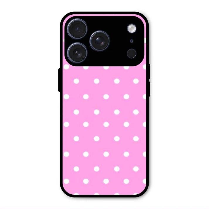Pollaka Dot Glossy Metal Case Cover For iPhone 17 Pro Max