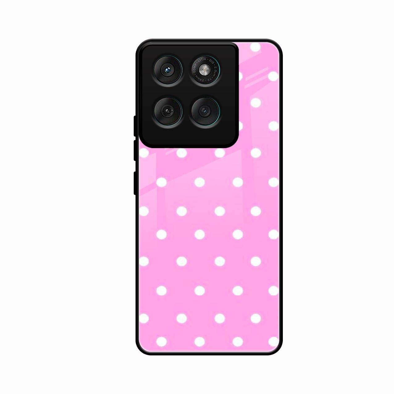 Pollaka Dot Glossy Metal Case Cover For Motorola Edge 60 5G