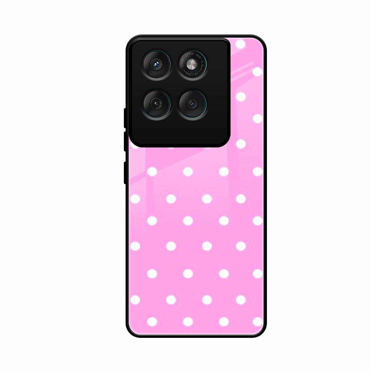 Pollaka Dot Glossy Metal Case Cover For Motorola Edge 60 Pro 5G