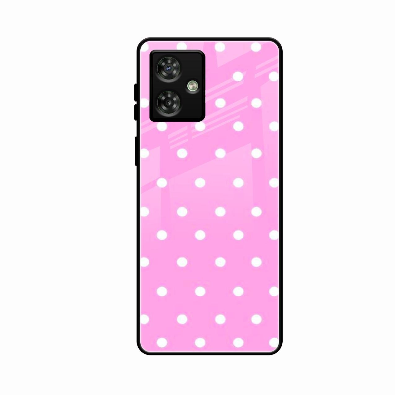 Pollaka Dot Glossy Metal Case Cover For Motorola G54 5G