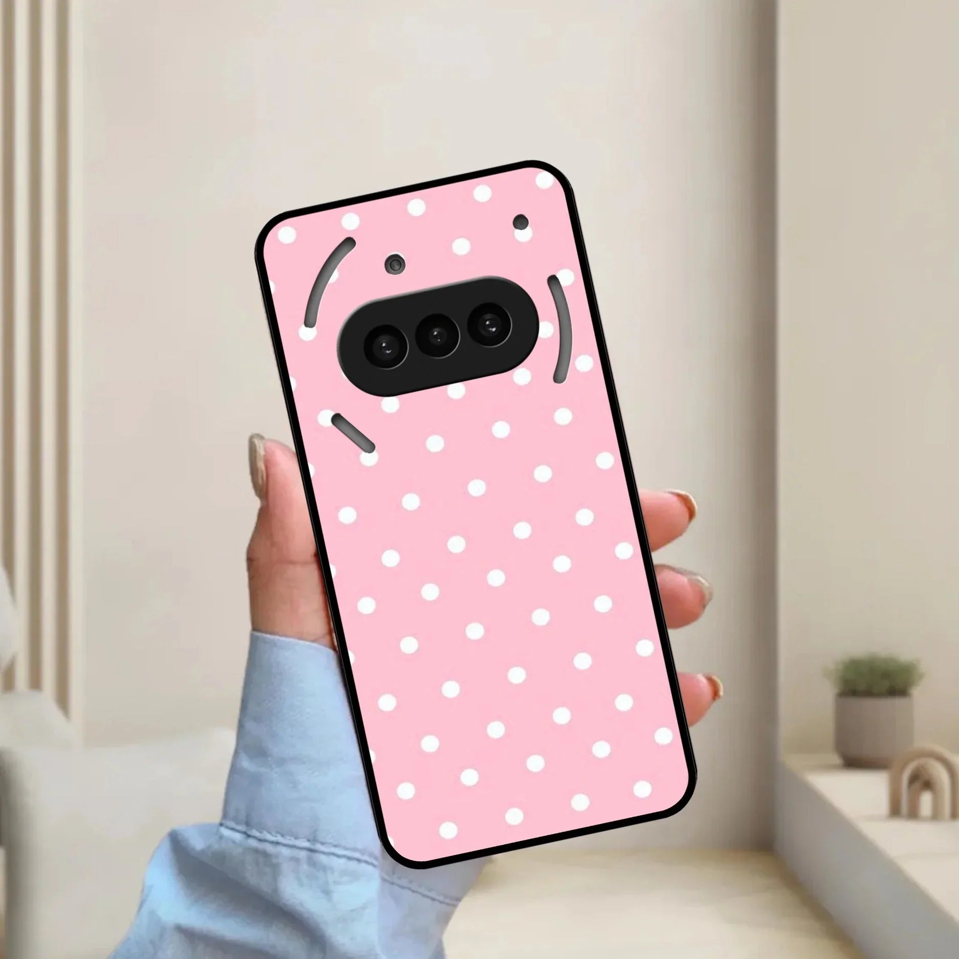 Pollaka Dot Glossy Metal Case Cover For Nothing - ShopOnCliQ