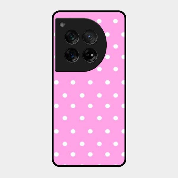 Pollaka Dot Glossy Metal Case Cover For Oneplus 12 5G