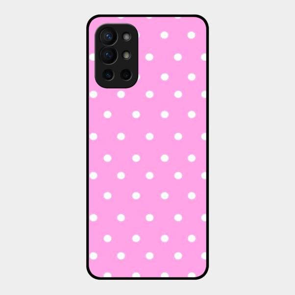 Pollaka Dot Glossy Metal Case Cover For Oneplus 9R 5G