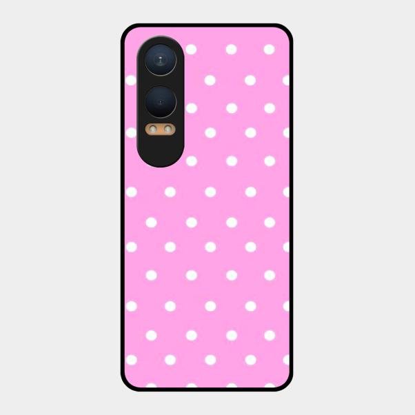 Pollaka Dot Glossy Metal Case Cover For Oneplus Nord Ce 4 Lite 5G