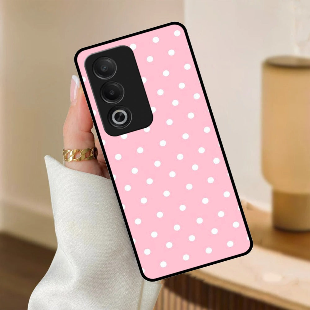 Pollaka Dot Glossy Metal Case Cover For Oppo