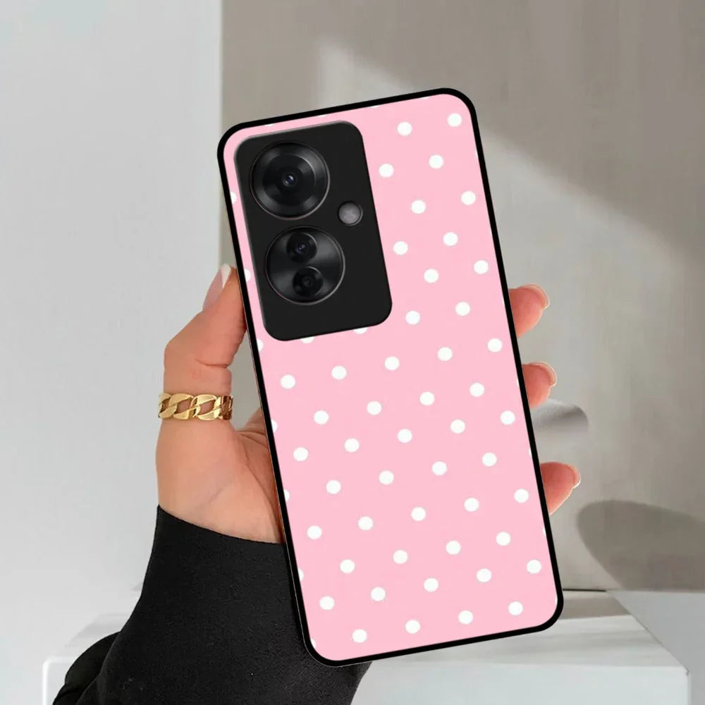 Pollaka Dot Glossy Metal Case Cover For Oppo - ShopOnCliQ