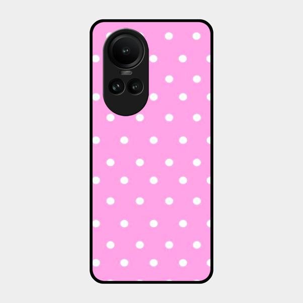 Pollaka Dot Glossy Metal Case Cover For Oppo Reno 10 5G