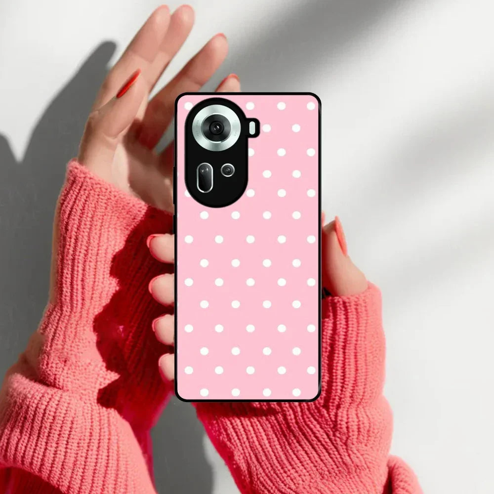 Pollaka Dot Glossy Metal Case Cover For Oppo - ShopOnCliQ