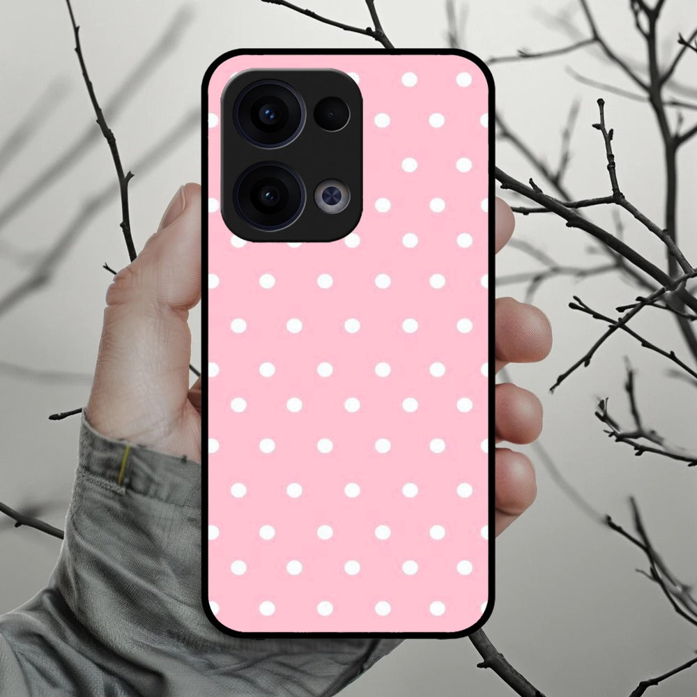Pollaka Dot Glossy Metal Case Cover For Oppo