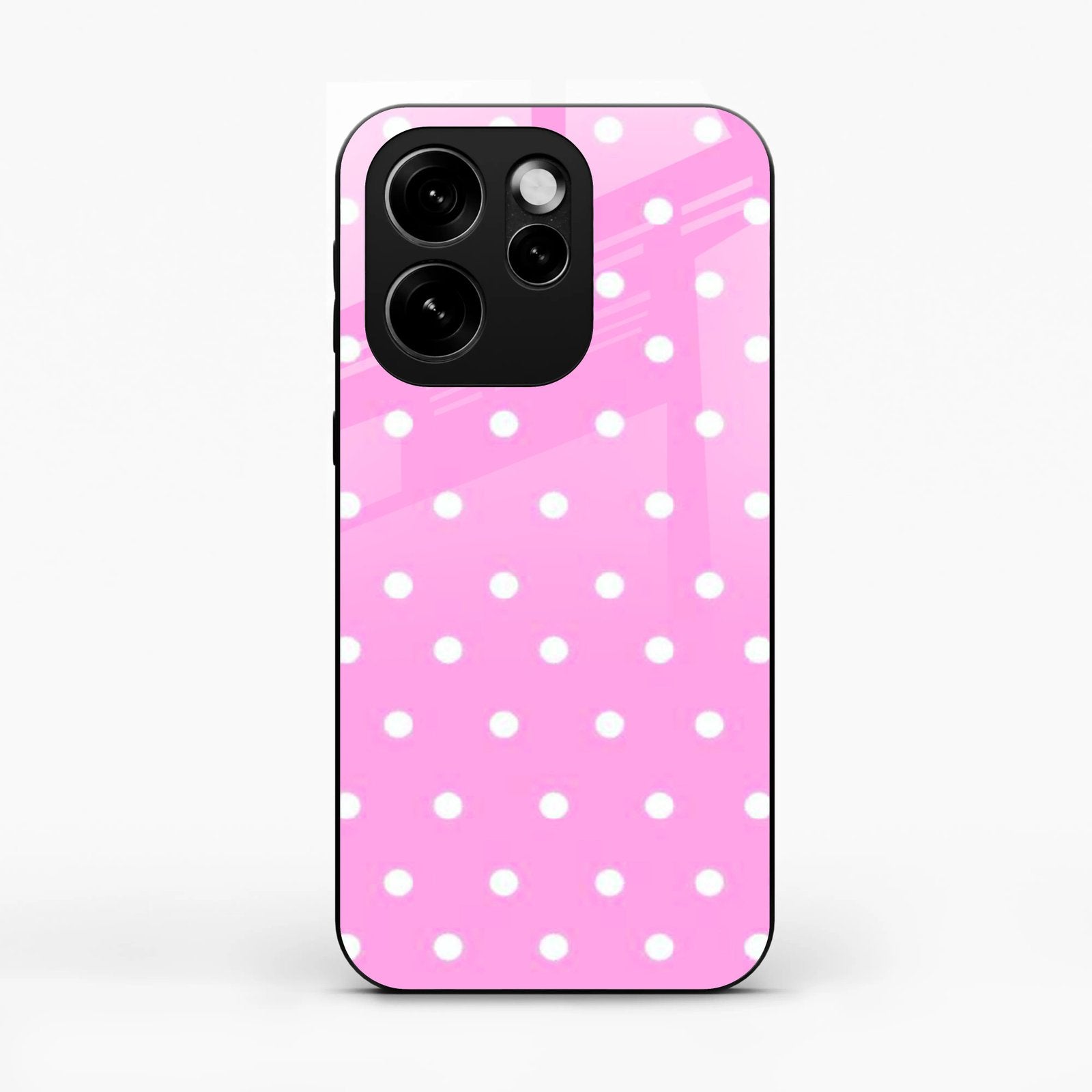 Pollaka Dot Glossy Metal Case Cover For Oppo Reno 15 Pro 5G