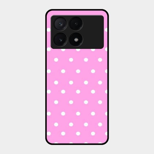 Pollaka Dot Glossy Metal Case Cover For Poco X6 Pro 5G
