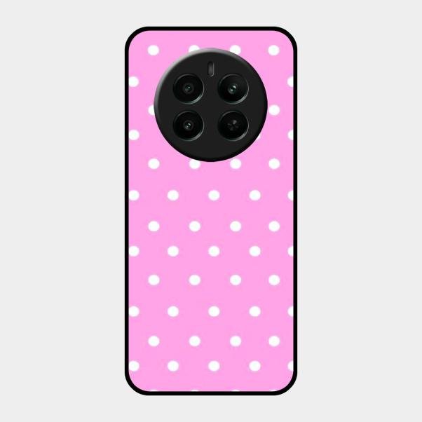 Pollaka Dot Glossy Metal Case Cover For Realme 12 Plus 5G