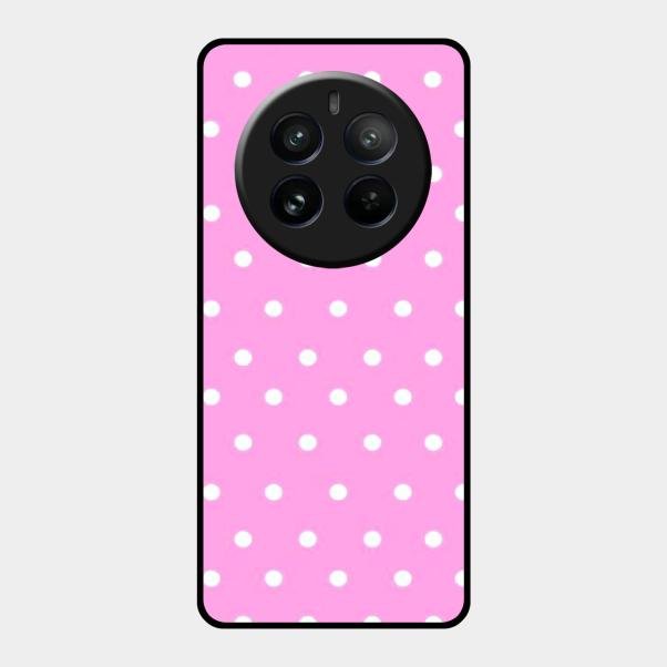 Pollaka Dot Glossy Metal Case Cover For Realme 12 Pro Plus 5G