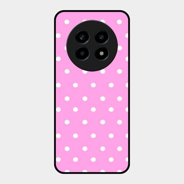 Pollaka Dot Glossy Metal Case Cover For Realme 14 Pro Lite 5G