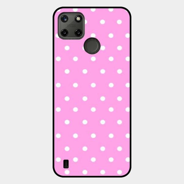Pollaka Dot Glossy Metal Case Cover For Realme C25Y