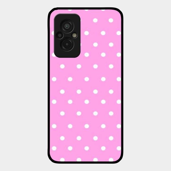 Pollaka Dot Glossy Metal Case Cover For Redmi 11 Prime 4G
