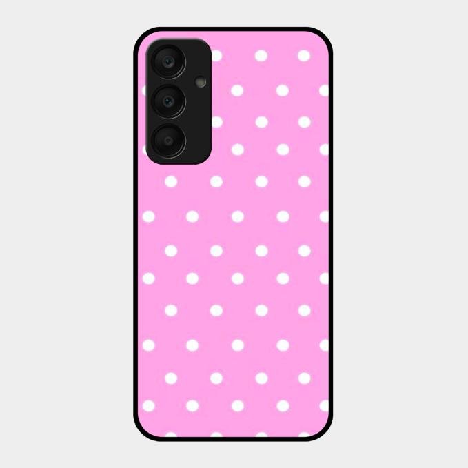 Pollaka Dot Glossy Metal Case Cover For Samsung Galaxy A25 5G