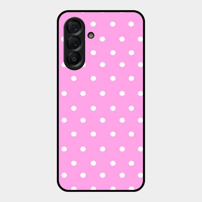 Pollaka Dot Glossy Metal Case Cover For Samsung Galaxy A56 5G