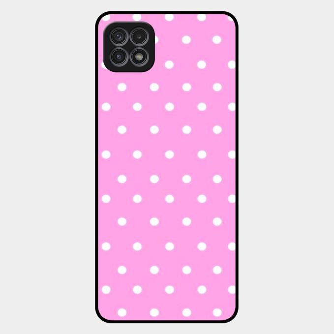 Pollaka Dot Glossy Metal Case Cover For Samsung Galaxy F42 5G