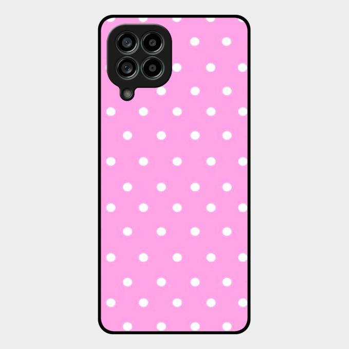 Pollaka Dot Glossy Metal Case Cover For Samsung Galaxy M53 5G