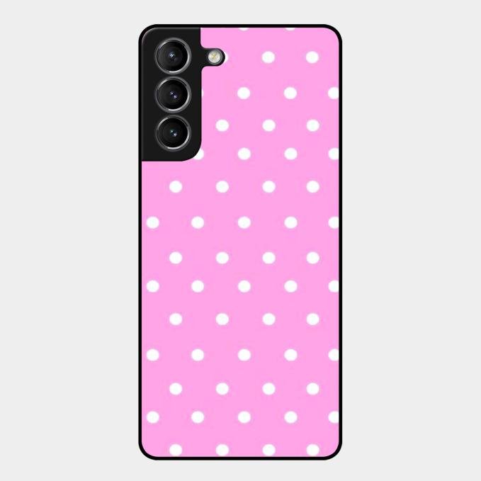 Pollaka Dot Glossy Metal Case Cover For Samsung Galaxy S21