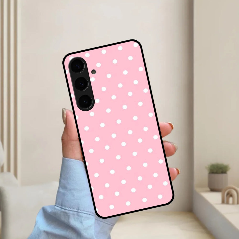 Pollaka Dot Glossy Metal Case Cover For Samsung