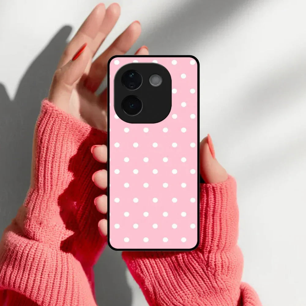 Pollaka Dot Glossy Metal Case Cover For Vivo - ShopOnCliQ