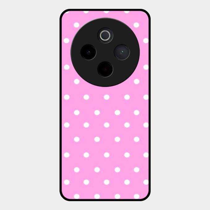 Pollaka Dot Glossy Metal Case Cover For Vivo T4 5G