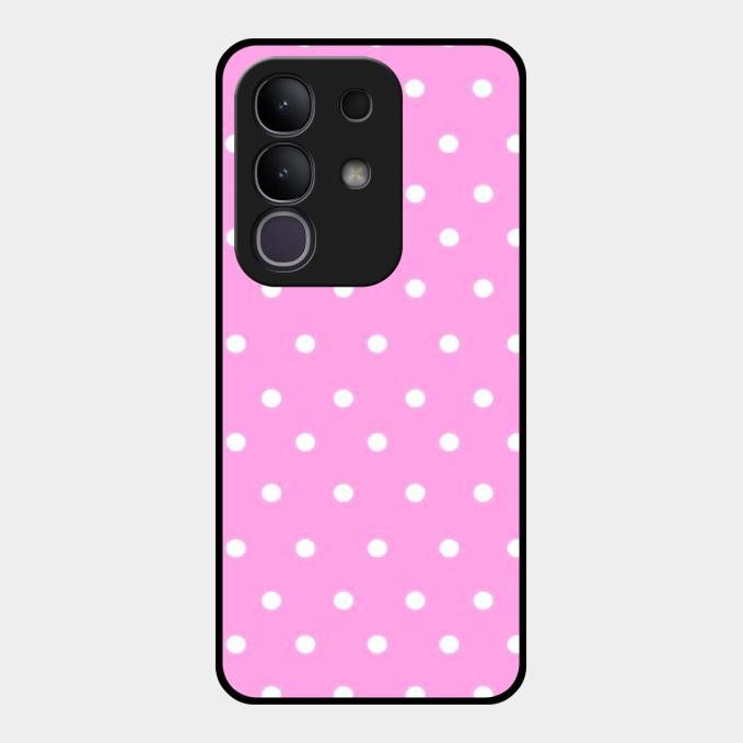 Pollaka Dot Glossy Metal Case Cover For Vivo T4X 5G