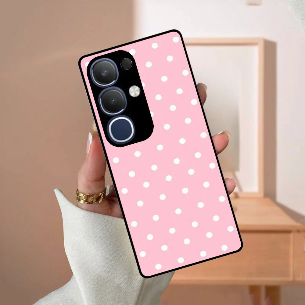 Pollaka Dot Glossy Metal Case Cover For Vivo - ShopOnCliQ