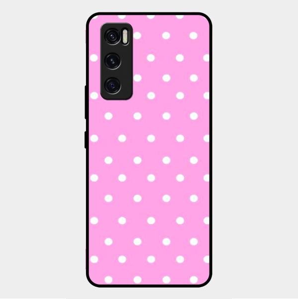 Pollaka Dot Glossy Metal Case Cover For Vivo V20 Se