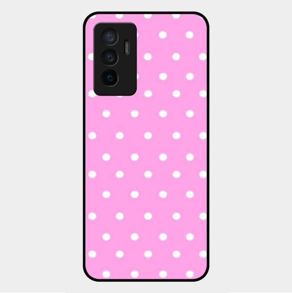 Pollaka Dot Glossy Metal Case Cover For Vivo V23E 5G