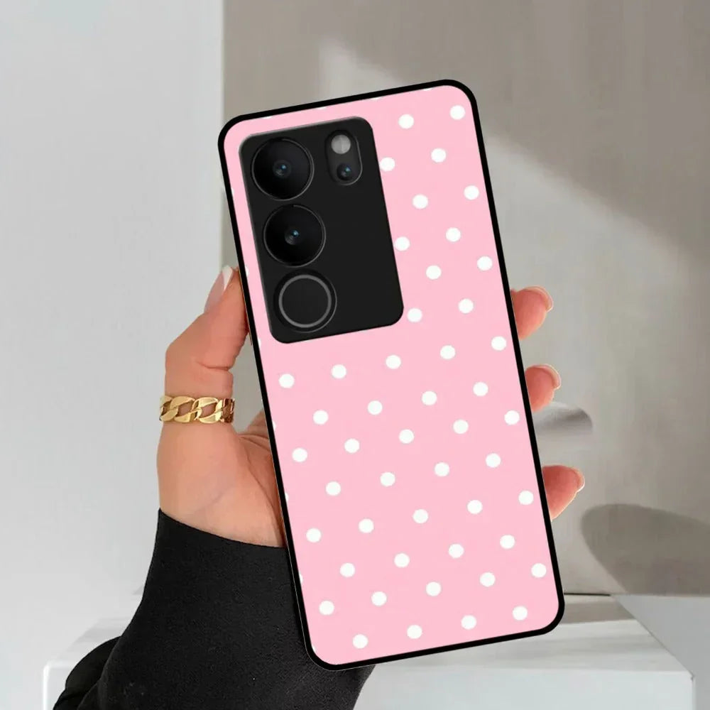 Pollaka Dot Glossy Metal Case Cover For Vivo - ShopOnCliQ
