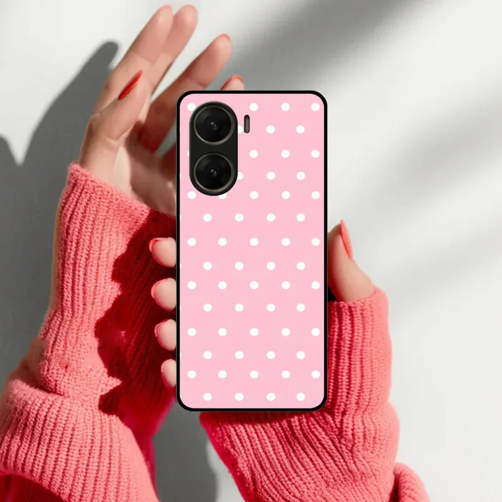 Pollaka Dot Glossy Metal Case Cover For Vivo - ShopOnCliQ