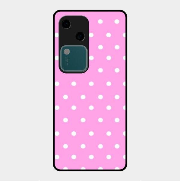 Pollaka Dot Glossy Metal Case Cover For Vivo V30 5G