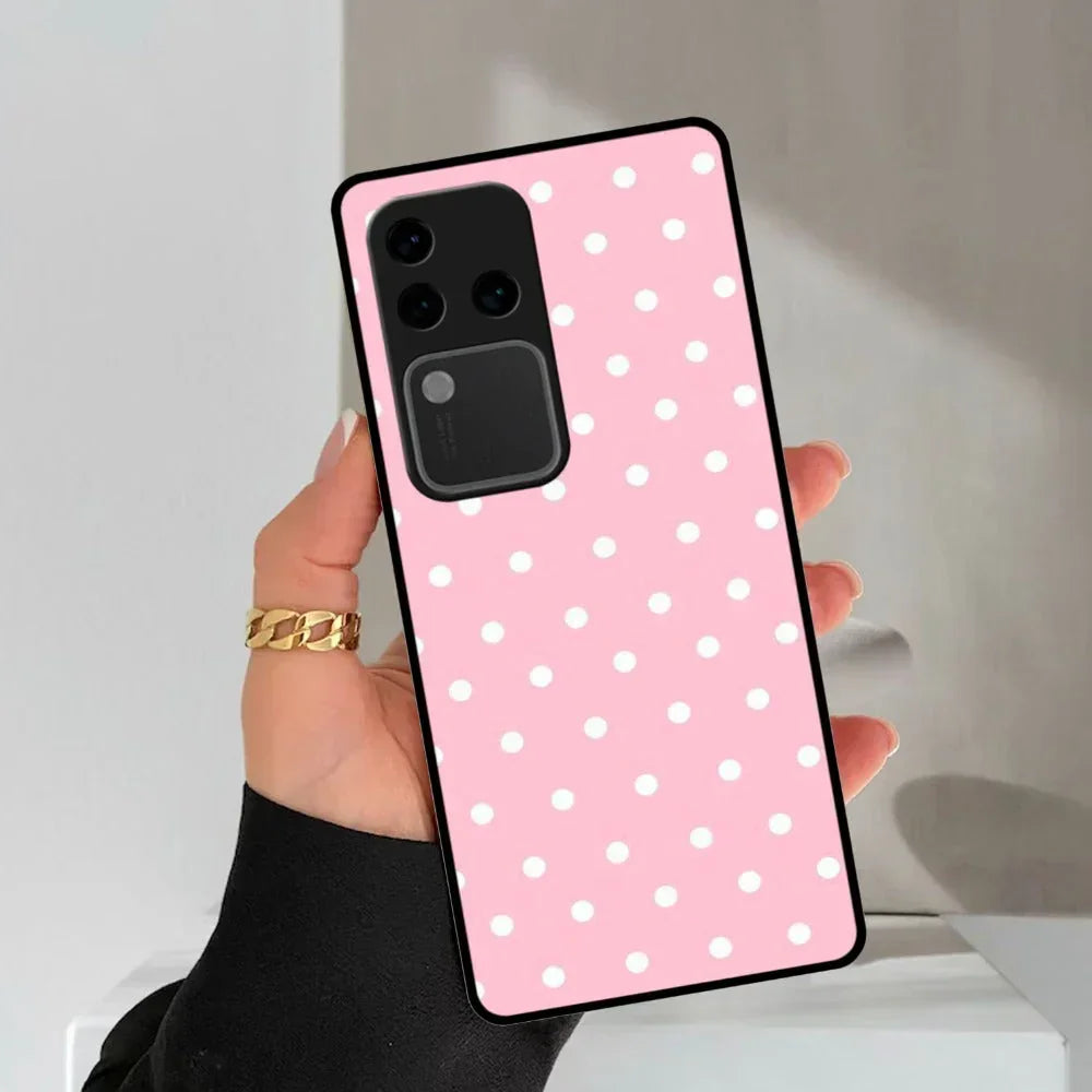 Pollaka Dot Glossy Metal Case Cover For Vivo - ShopOnCliQ