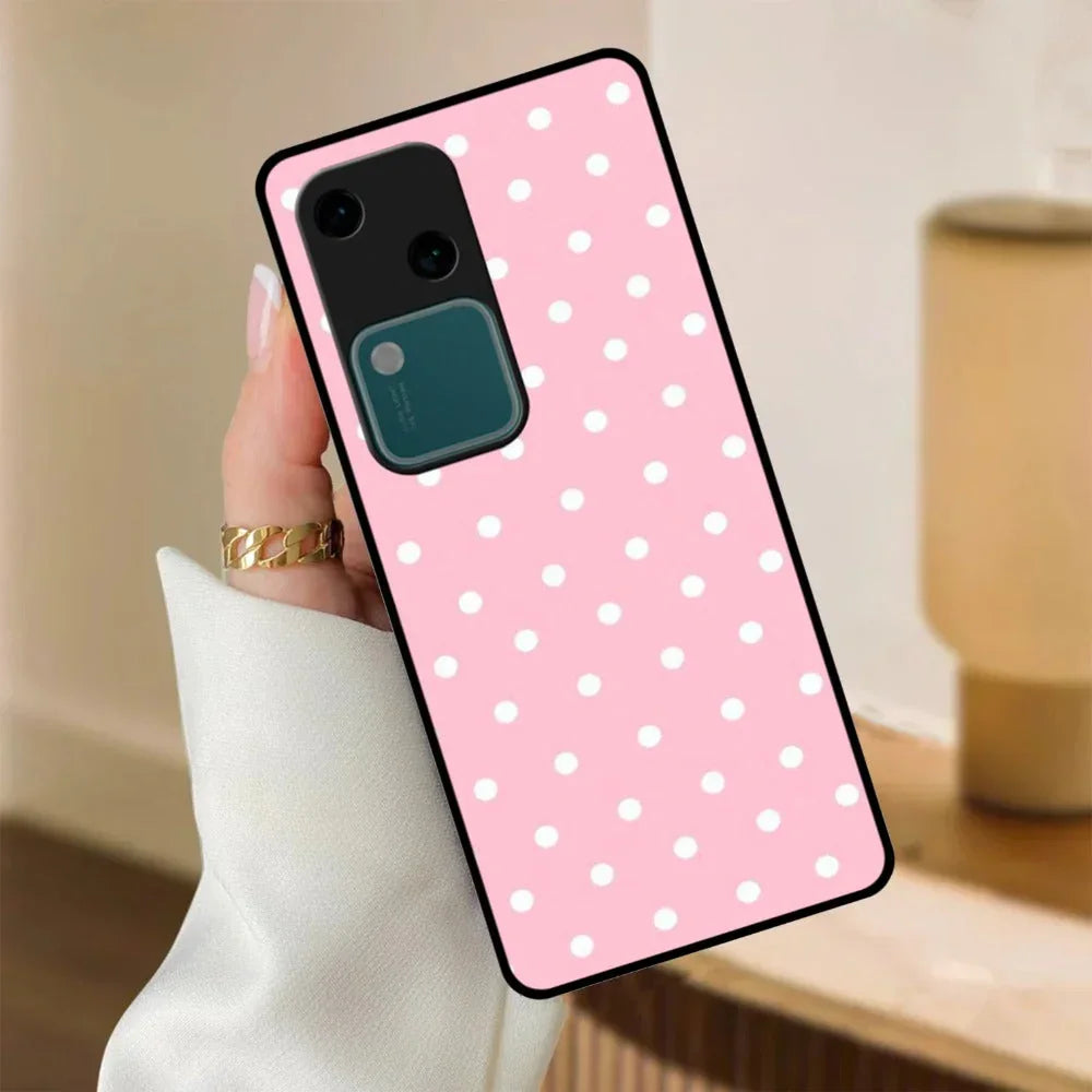 Pollaka Dot Glossy Metal Case Cover For Vivo - ShopOnCliQ