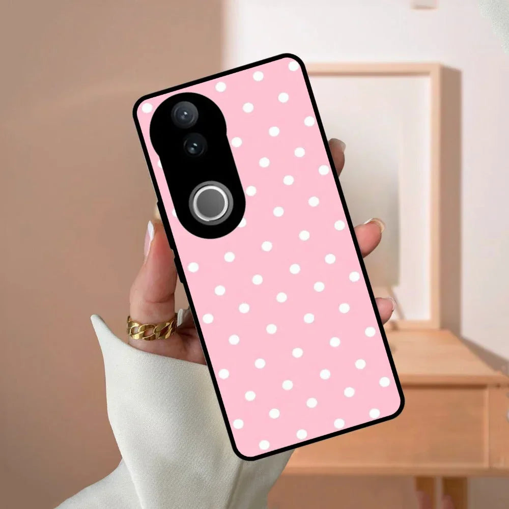 Pollaka Dot Glossy Metal Case Cover For Vivo - ShopOnCliQ
