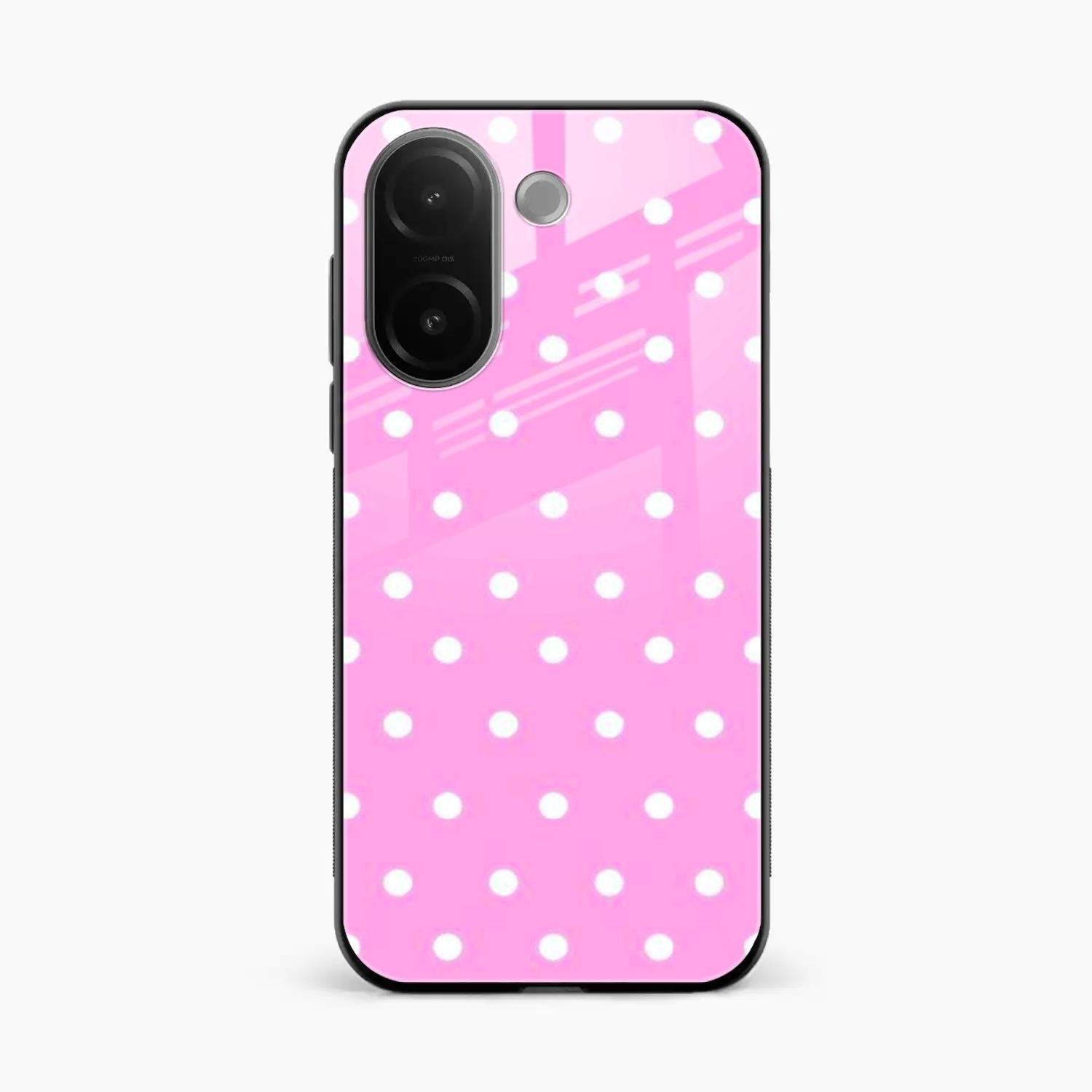 Pollaka Dot Glossy Metal Case Cover For Vivo V60e 5G