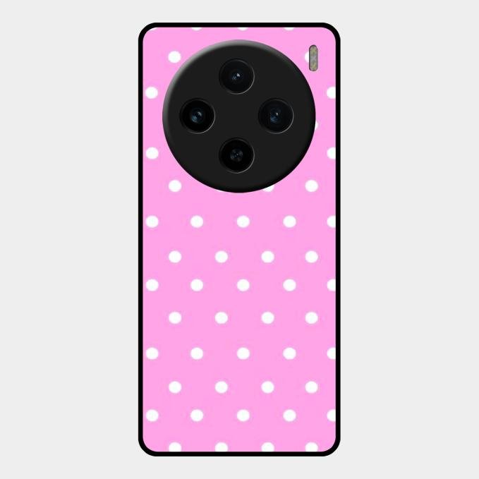 Pollaka Dot Glossy Metal Case Cover For Vivo X100 5G