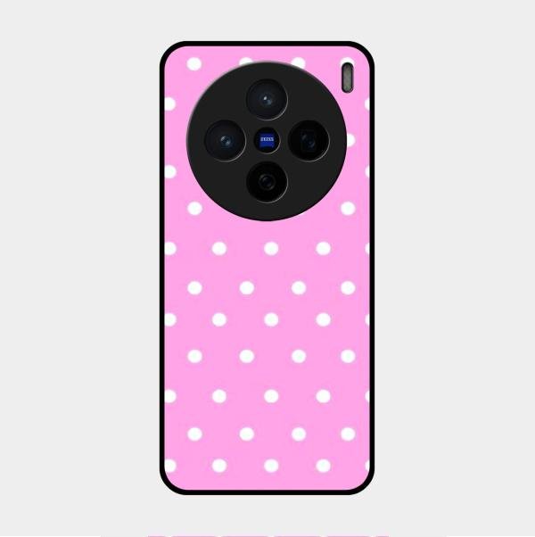 Pollaka Dot Glossy Metal Case Cover For Vivo X200 5G