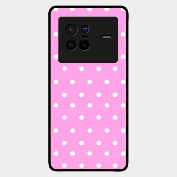 Pollaka Dot Glossy Metal Case Cover For Vivo X80 5G