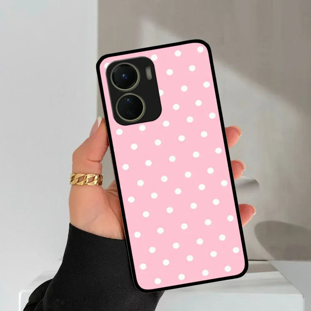 Pollaka Dot Glossy Metal Case Cover For Vivo - ShopOnCliQ