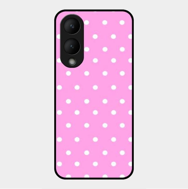 Pollaka Dot Glossy Metal Case Cover For Vivo Y17S