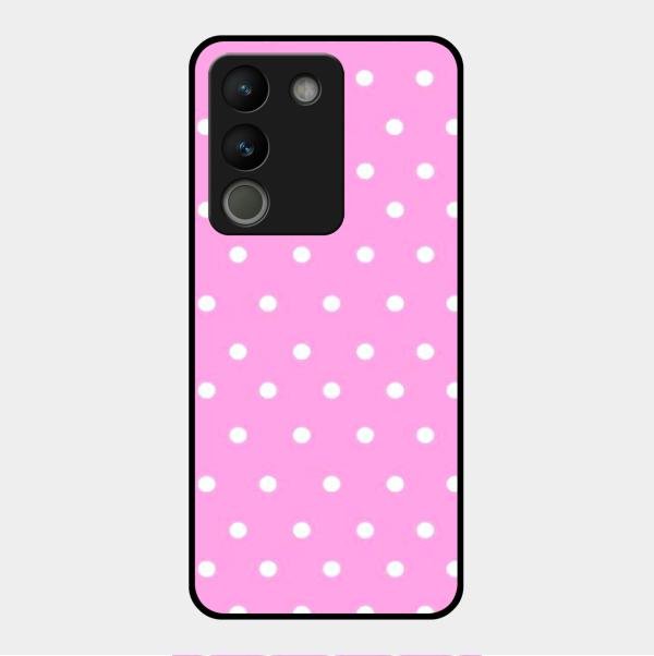 Pollaka Dot Glossy Metal Case Cover For Vivo Y200 5G
