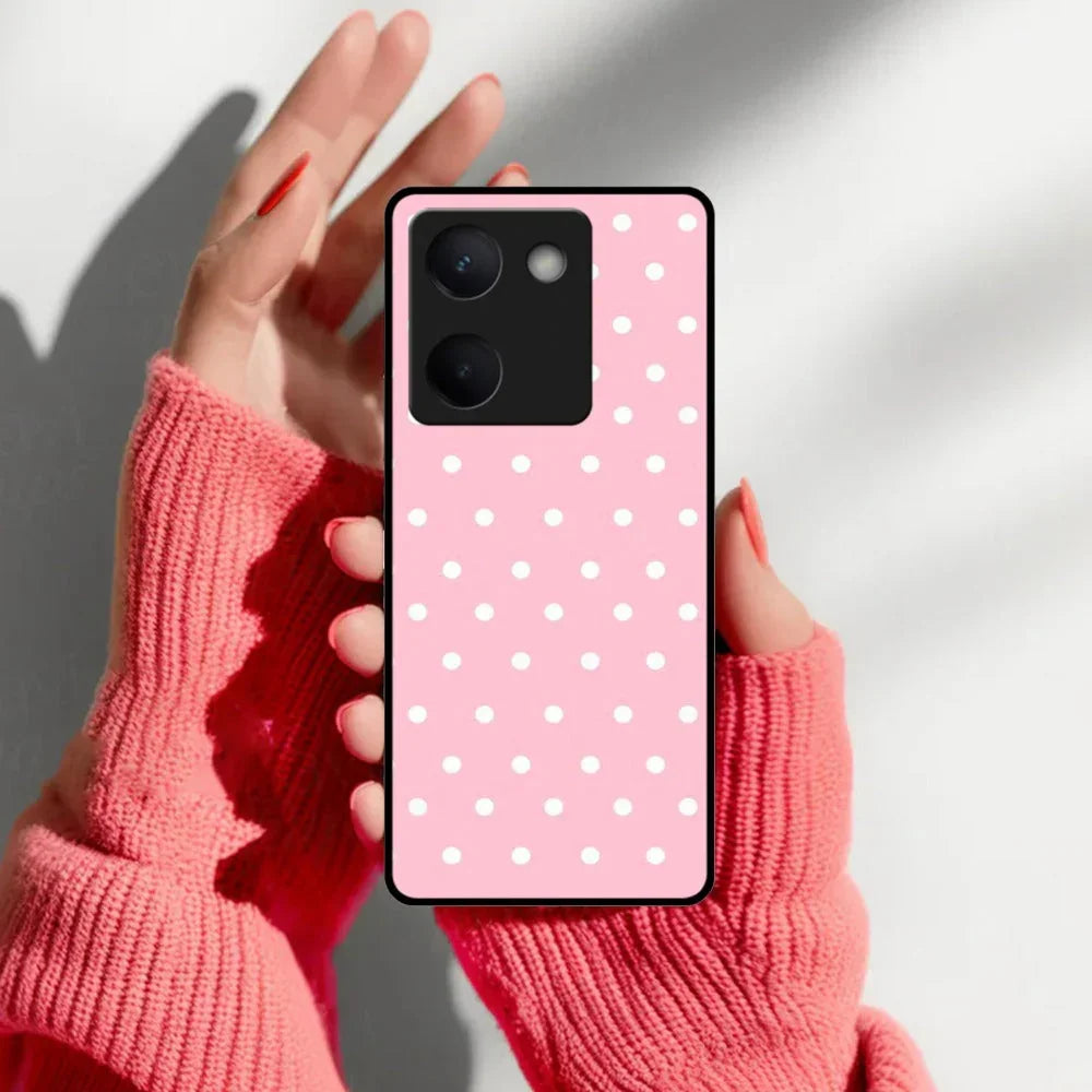 Pollaka Dot Glossy Metal Case Cover For Vivo - ShopOnCliQ
