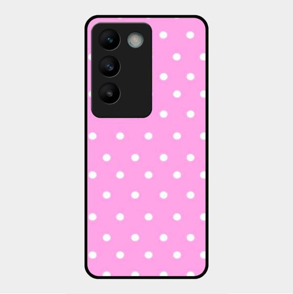 Pollaka Dot Glossy Metal Case Cover For Vivo Y200E 5G